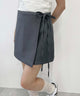 サイドリボンスカート/グレー モデル：157㎝ F着用