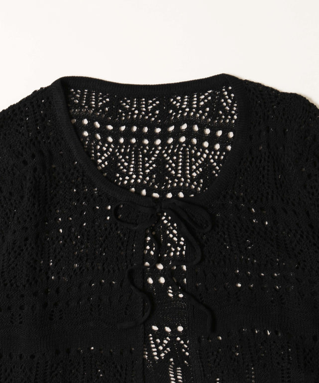 クロシェニットカーディガン