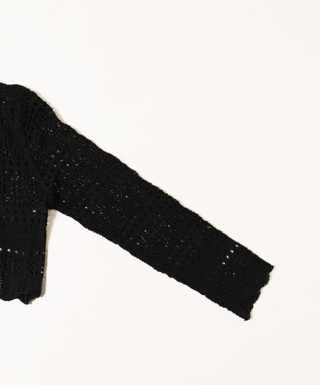 クロシェニットカーディガン