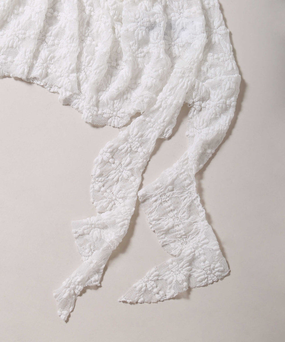 オフショルレースキャミワンピース