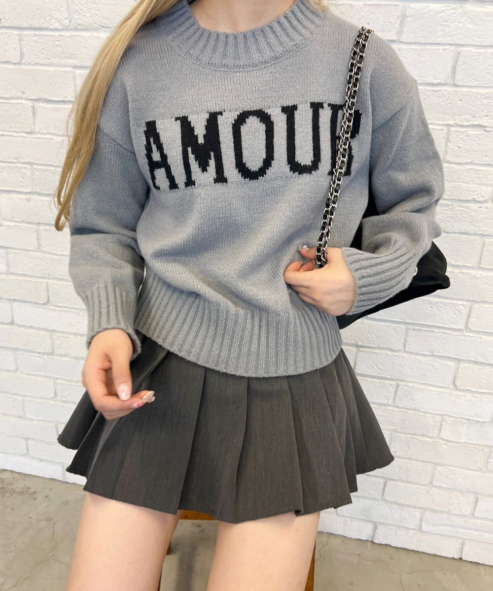 AMOUREロゴジャガードニット – WEGO ONLINE STORE