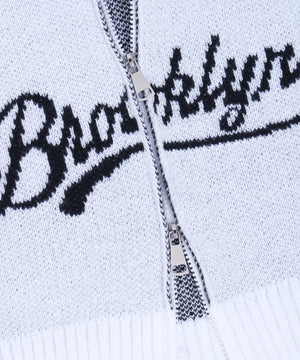 カレッジロゴショートニットパーカー