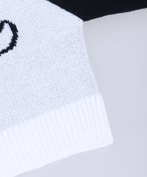 カレッジロゴショートニットパーカー