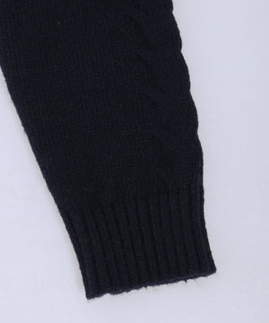 カレッジロゴショートニットパーカー