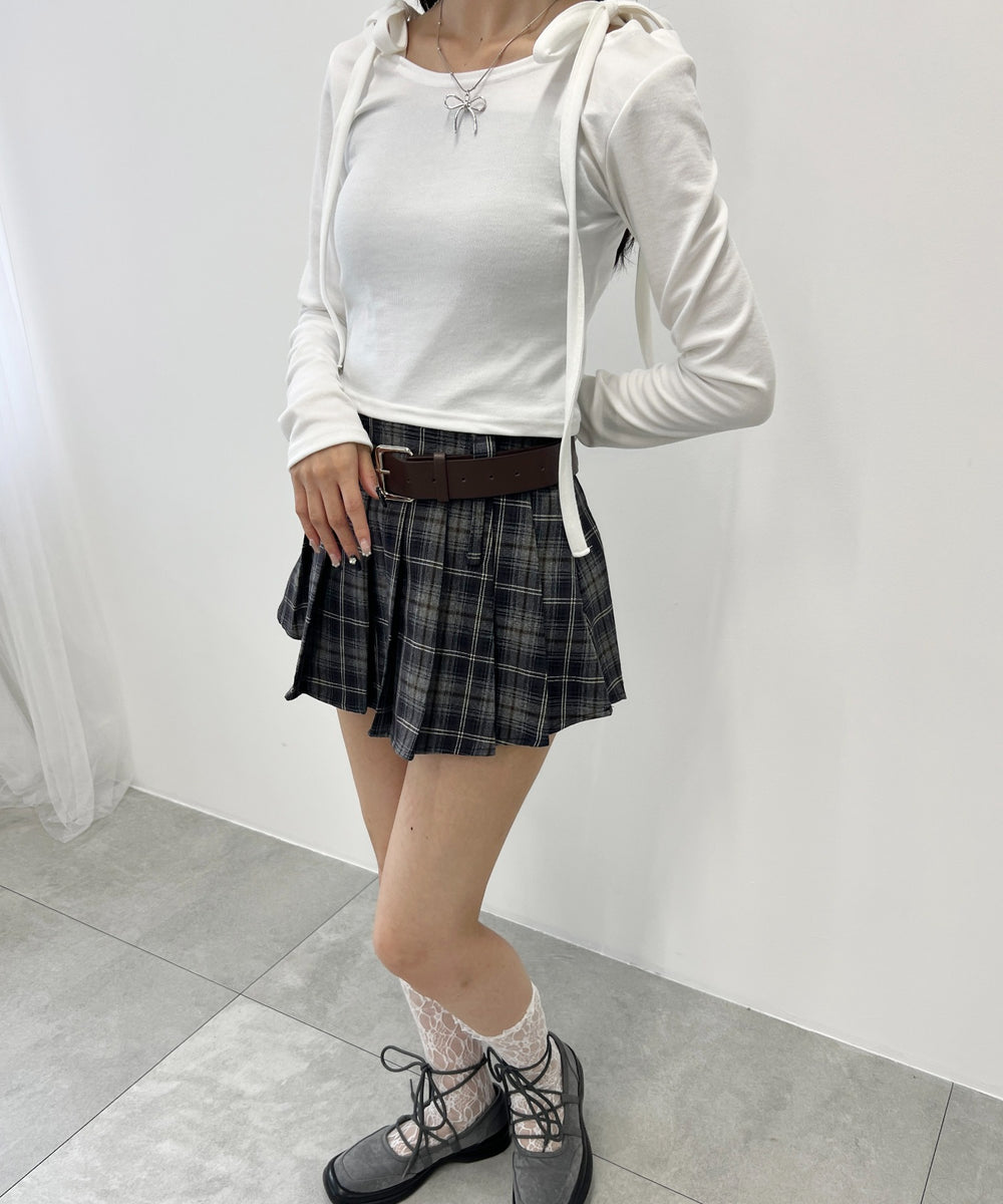 リボンオフショルロンT