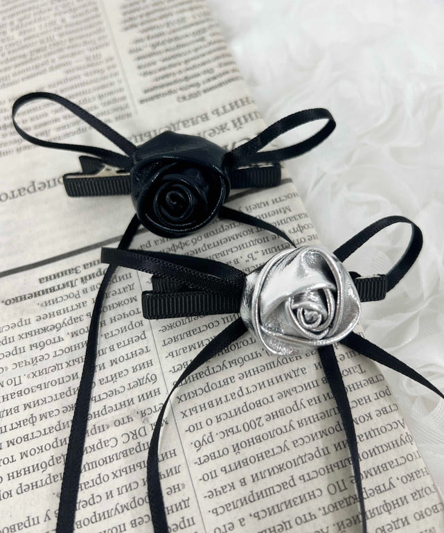 ミニローズリボンピン