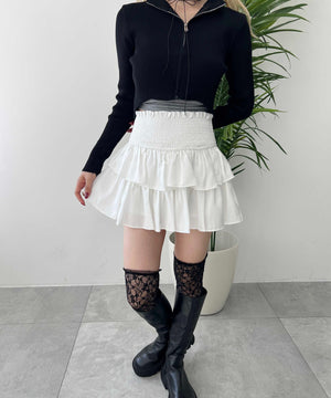 コンパクトジップカーディガン