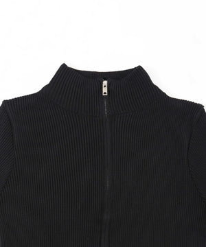 コンパクトジップカーディガン