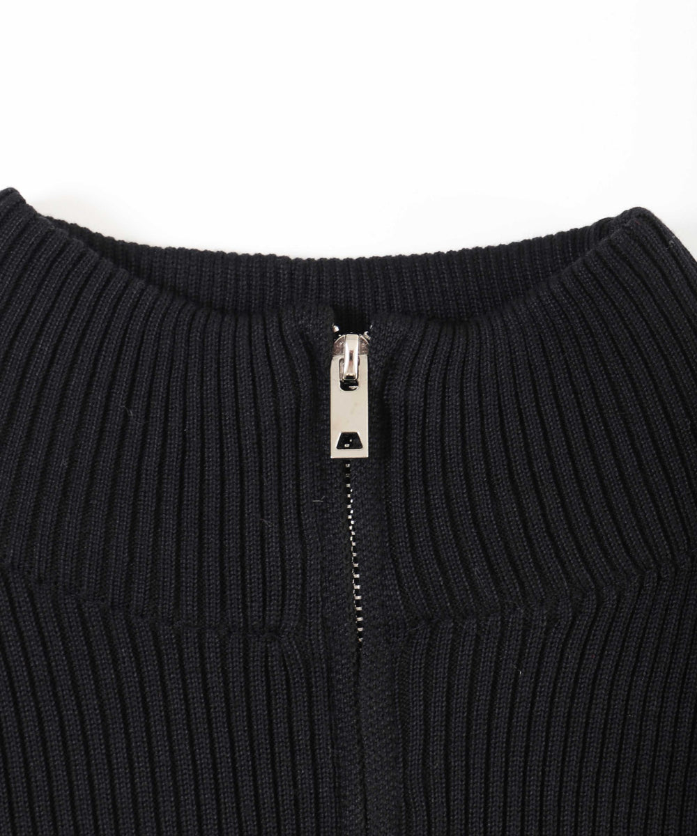 コンパクトジップカーディガン