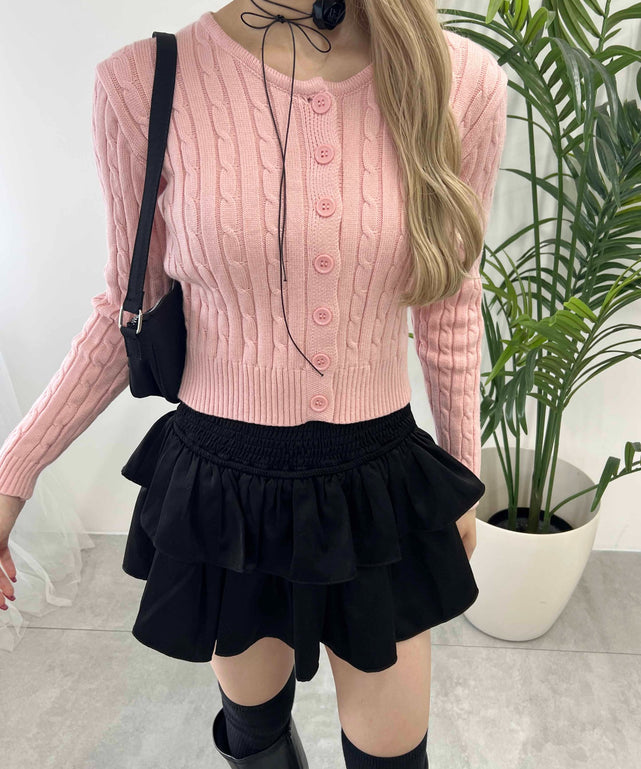 コンパクトケーブルカーディガン