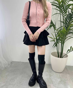 コンパクトケーブルカーディガン