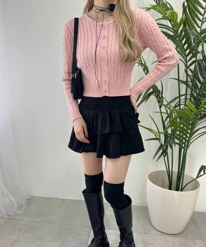 コンパクトケーブルカーディガン