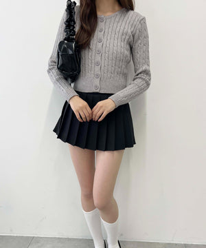 コンパクトケーブルカーディガン