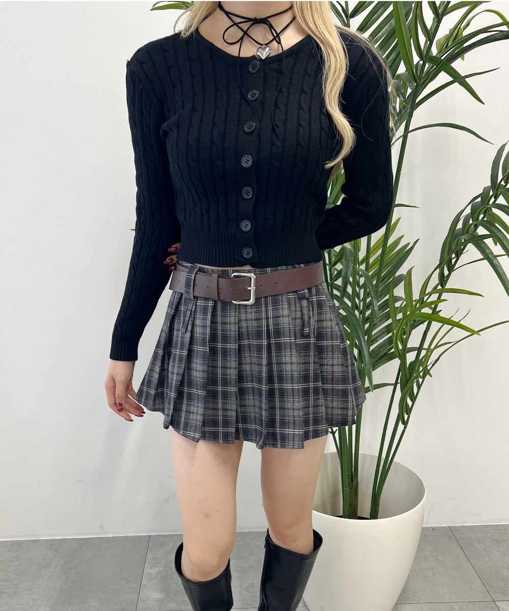 コンパクトケーブルカーディガン