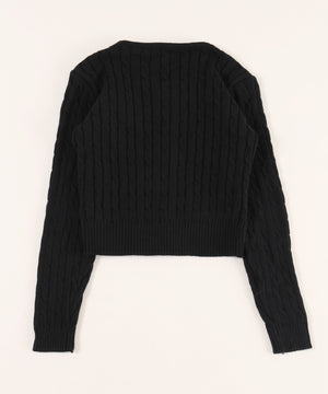 コンパクトケーブルカーディガン