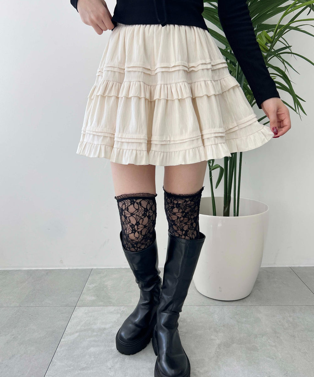 ボリュームフリルスカート