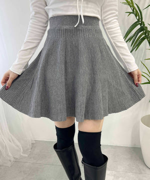 ニットフレアスカート