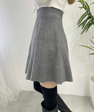 ニットフレアスカート