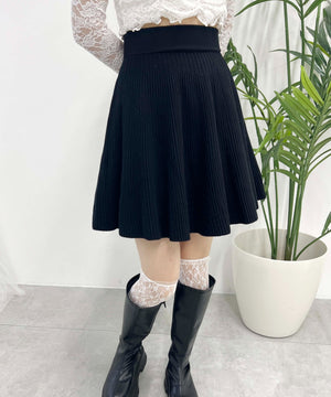ニットフレアスカート