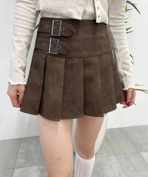 サイドベルトPUスカート