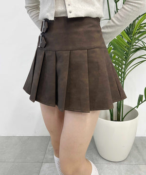サイドベルトPUスカート