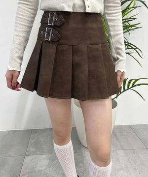 サイドベルトPUスカート
