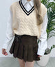 サイドベルトPUスカート