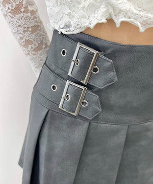サイドベルトPUスカート