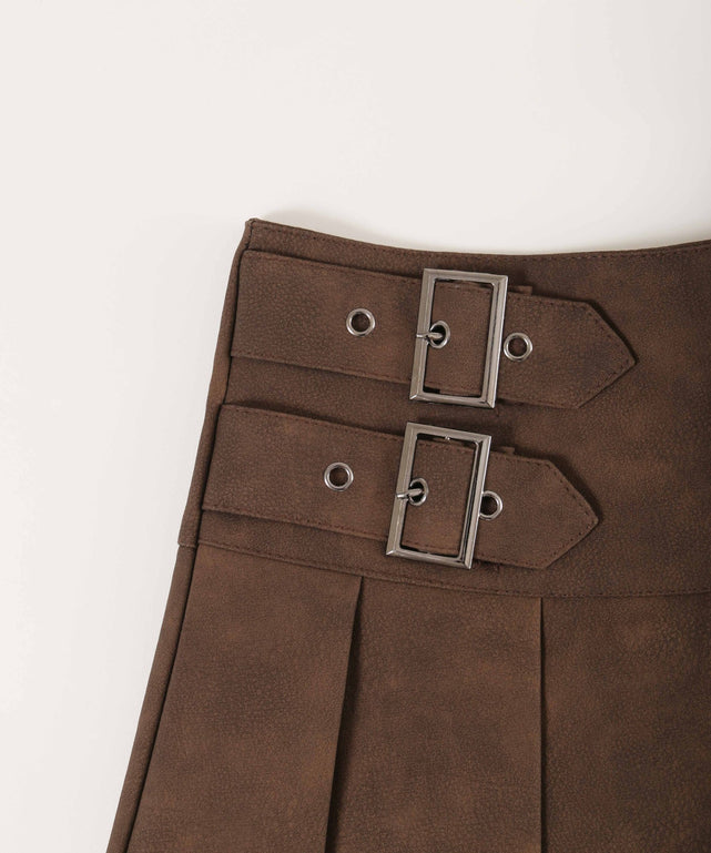 サイドベルトPUスカート