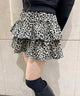 レオパードティアードミニスカート