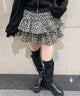 レオパードティアードミニスカート