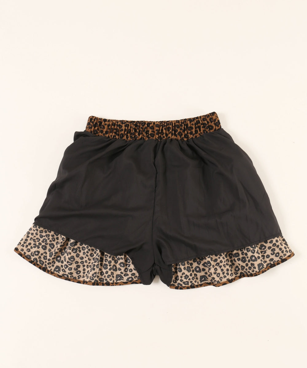 レオパードティアードミニスカート