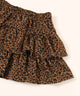 レオパードティアードミニスカート