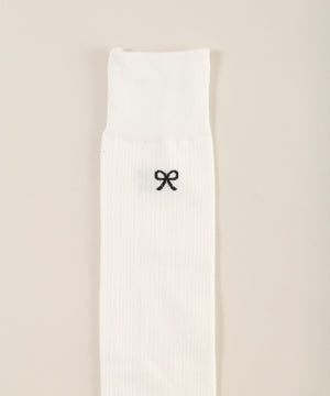 リボンワンポイントハイソックス