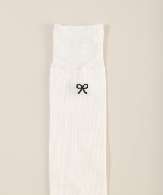 リボンワンポイントハイソックス