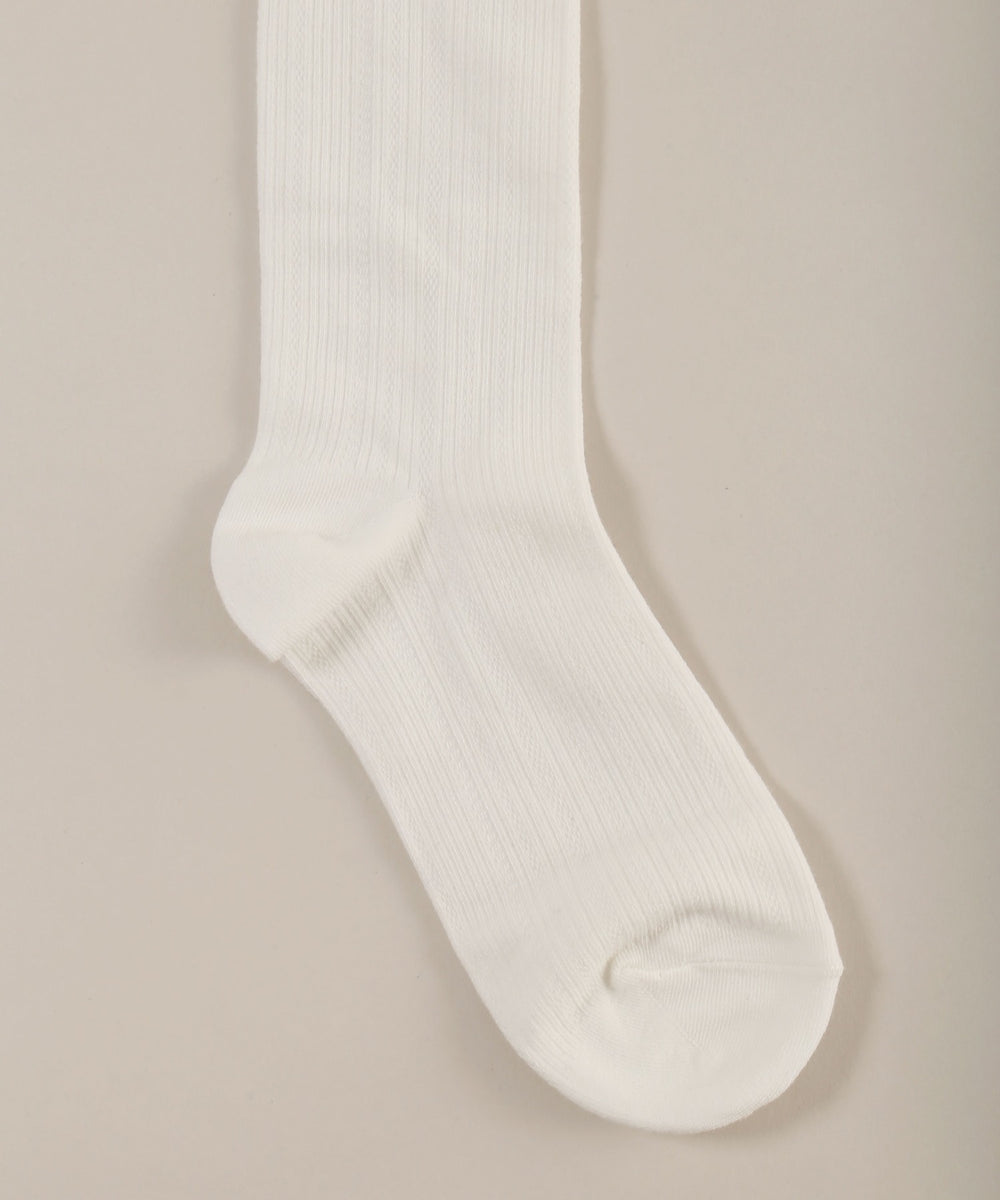 リボンワンポイントハイソックス