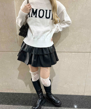 ロゴジャガードニット