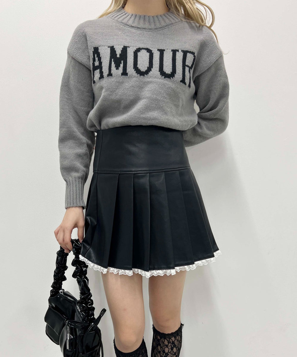 ロゴジャガードニット