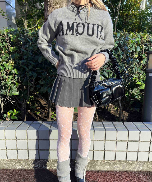 ロゴジャガードニット