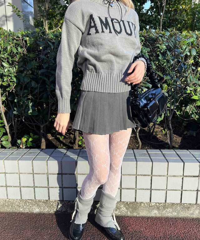 ロゴジャガードニット