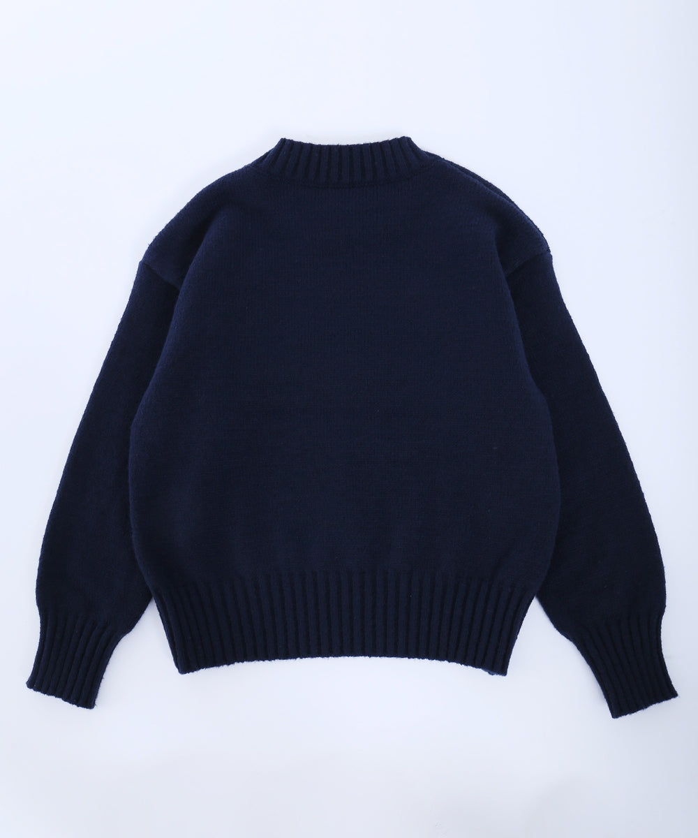 ロゴジャガードニット