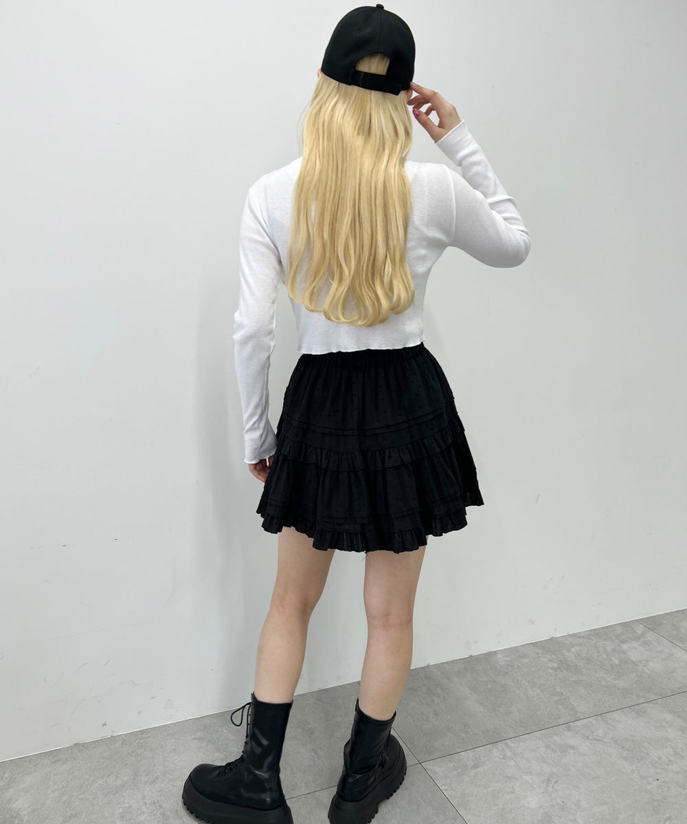 襟付きピチカーディガン