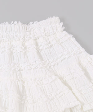 フリルティアードミニスカート