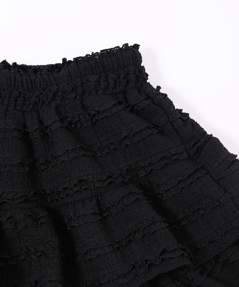 フリルティアードミニスカート