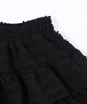 フリルティアードミニスカート