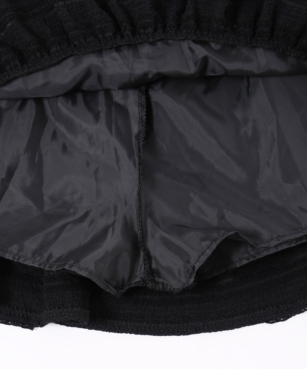 フリルティアードミニスカート