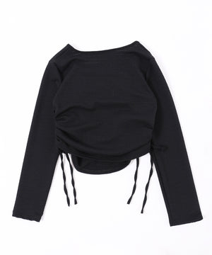 チュールレイヤードドロストトップス