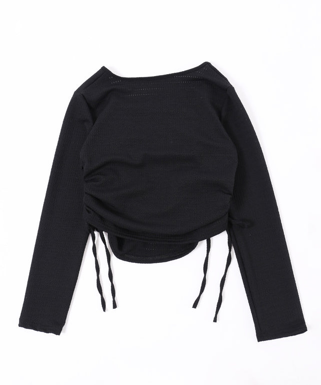 チュールレイヤードドロストトップス