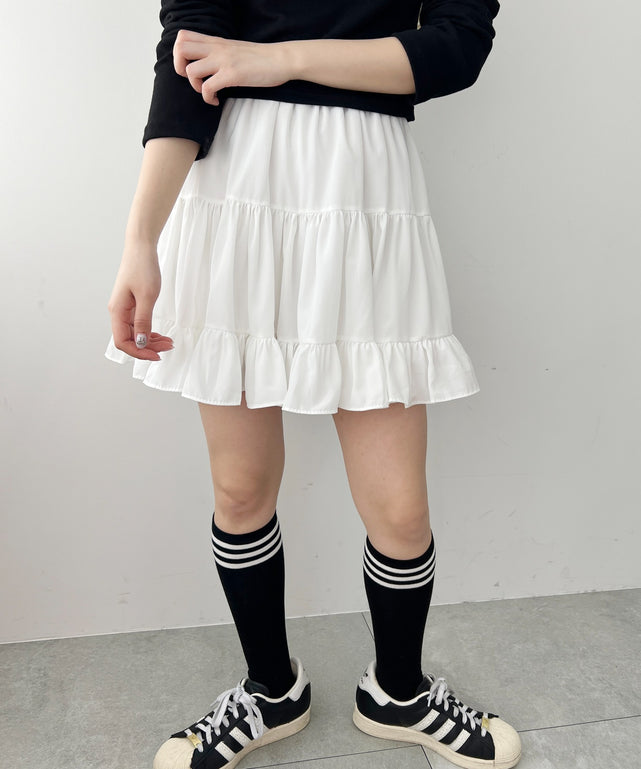 シフォンティアードミニスカート – WEGO ONLINE STORE