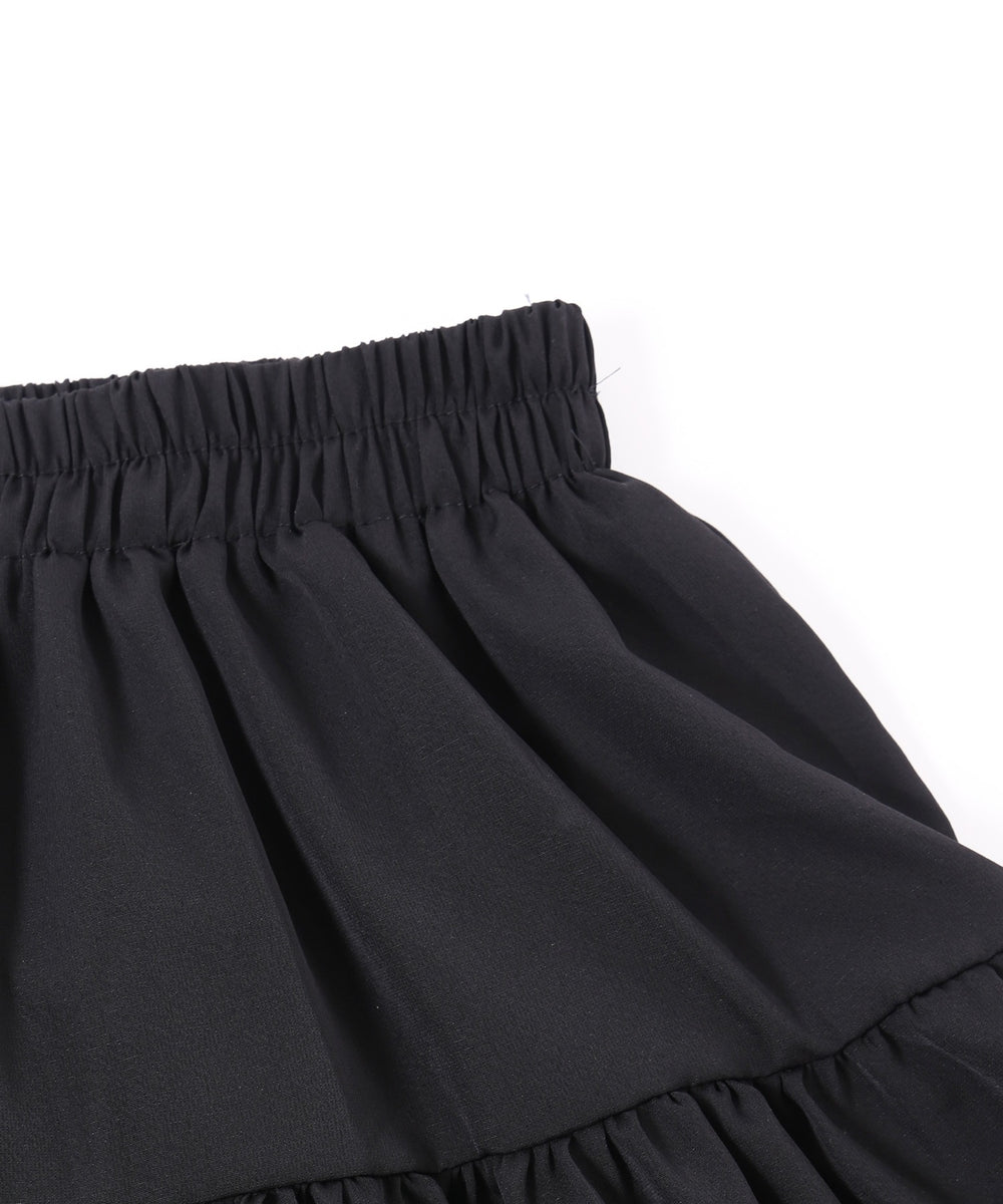 シフォンティアードミニスカート